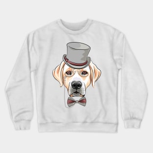 Hipster dog Labrador Retriever Crewneck Sweatshirt